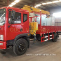 China Flatbed Truck With Crane 2Ton Truck Mounted Crane Palfinger Telescopic Boom